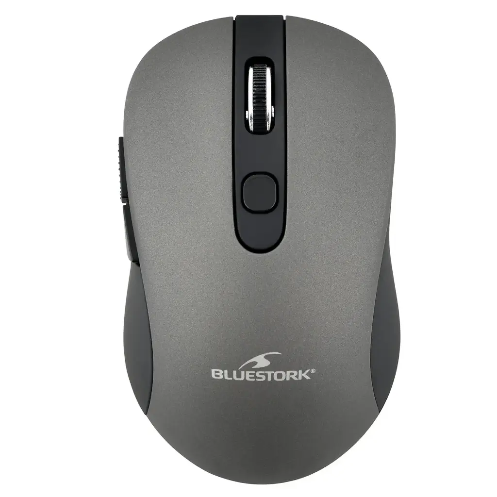 [BS_M_WL_OFF60_GREY] BLUESTORK M-WL-OFFICE60 – Souris Sans Fil 2,4 GHz | Élégance, Précision & Couleurs au choix ! (Gris)