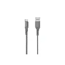 WE - Câble USB > USB-C 3.2 Gen1 1m en Kevlar - Gris