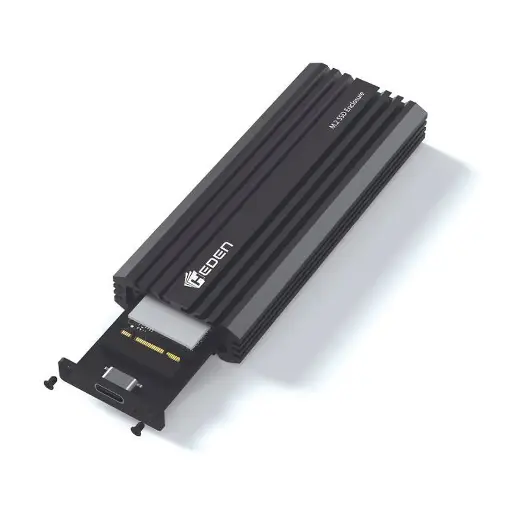 [RACK_HEDEN_M2ALU] HEDEN Boîtier Externe USB 3.1 Type-A/C pour SSD M.2 SATA | Boîtier Aluminium Haute Vitesse