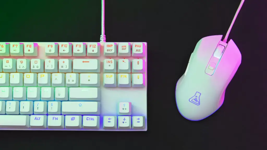 [BS_COMBO_MERCURY_W] THE G-LAB Combo Mercury – Pack Clavier Mécanique TKL + Souris RGB 7200 DPI | Switchs Red | Design Compact & Performant